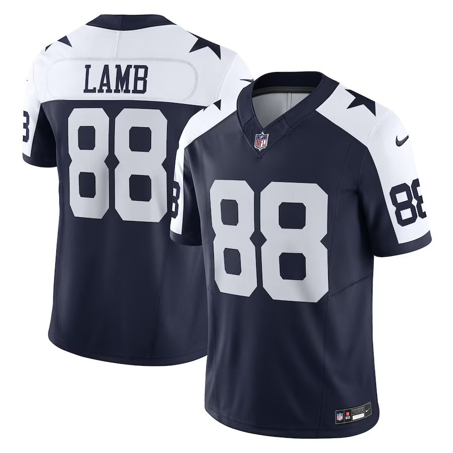 Men Dallas Cowboys 88 CeeDee Lamb Nike Navy Vapor F.U.S.E. Limited NFL Jerseys